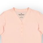 T SHIRT FEMME A BOUTONNIERE DEVANT – Image 2