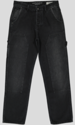 PANTALON CARPENTER EN DENIM NOIR 100% COTON – Image 5
