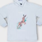 HOODIE OVER SIZE MOLLETON COTON – Image 3
