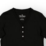 T SHIRT FEMME A BOUTONNIERE DEVANT – Image 4