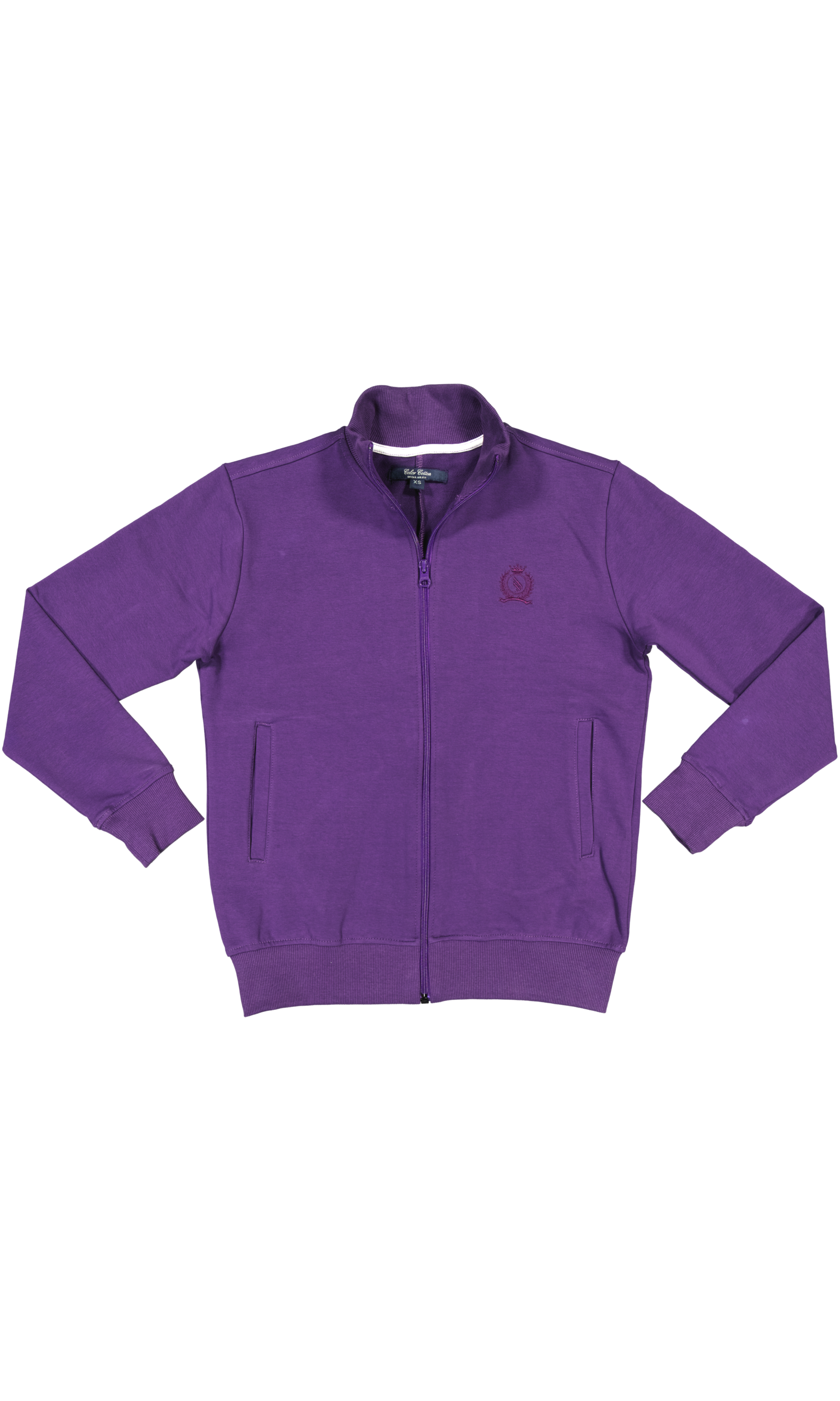 WPJFE5000_WP (5) MAUVE WINE HAUT JOGGING FEMME MOLLETTON COTTON ELASTHANE – Image 1