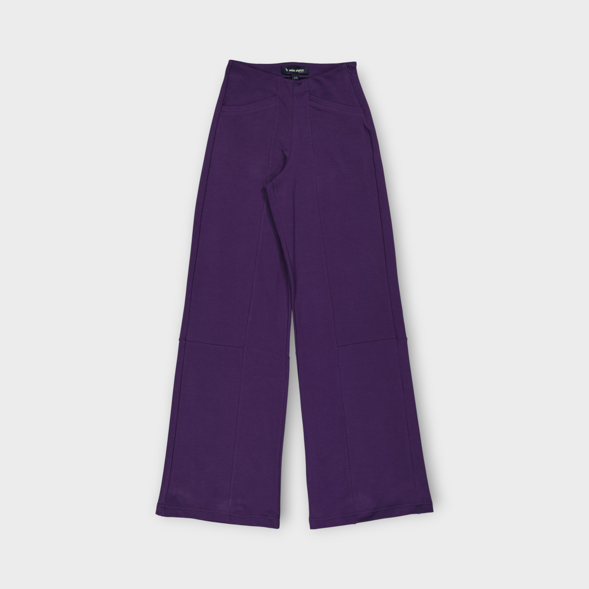 WPJFE5001 MAUVE WINE (4) PANTALON JOGGING FEMME MOLLETTON COTTON ELASTHANE – Image 1