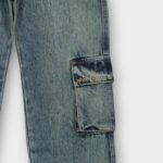 PANTALON AVEC CEINTURE ELASTIQUE EN DENIM 100 % COTON – Image 16