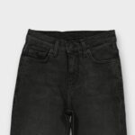 PANTALON JEANS NOIR COTON STRETCH – Image 3