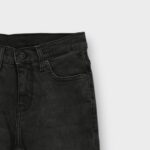 PANTALON JEANS NOIR COTON STRETCH – Image 4