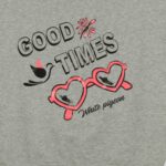 SWEAT FILLETTE COL ROND MOLLETON ELASTHANNE – Image 3