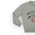 SWEAT FILLETTE COL ROND MOLLETON ELASTHANNE – Image 4