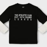 T SHIRT GARÇON DOUBLE MANCHE EN JERSEY 100 % COTON – Image 2