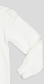 ENSEMBLE FILLETTE :SWEAT COL ROND ÉCRU IMPRESSION COEUR DEVANT+CALÇON UNI – Image 5