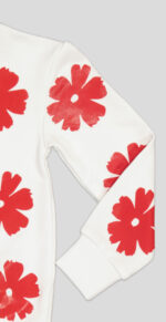 ENSEMBLE FILLETTE TSHIRT MOLLETON COTON +CALÇON EN JERSEY STRETCH – Image 4