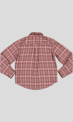 CHEMISE FILLETTE EN COTON A CARREAUX – Image 3