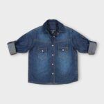 CHEMISE JEANS A COL CLASSIQUE POUR ENFANT