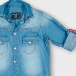 CHEMISE JEANS A COL CLASSIQUE POUR ENFANT – Image 10