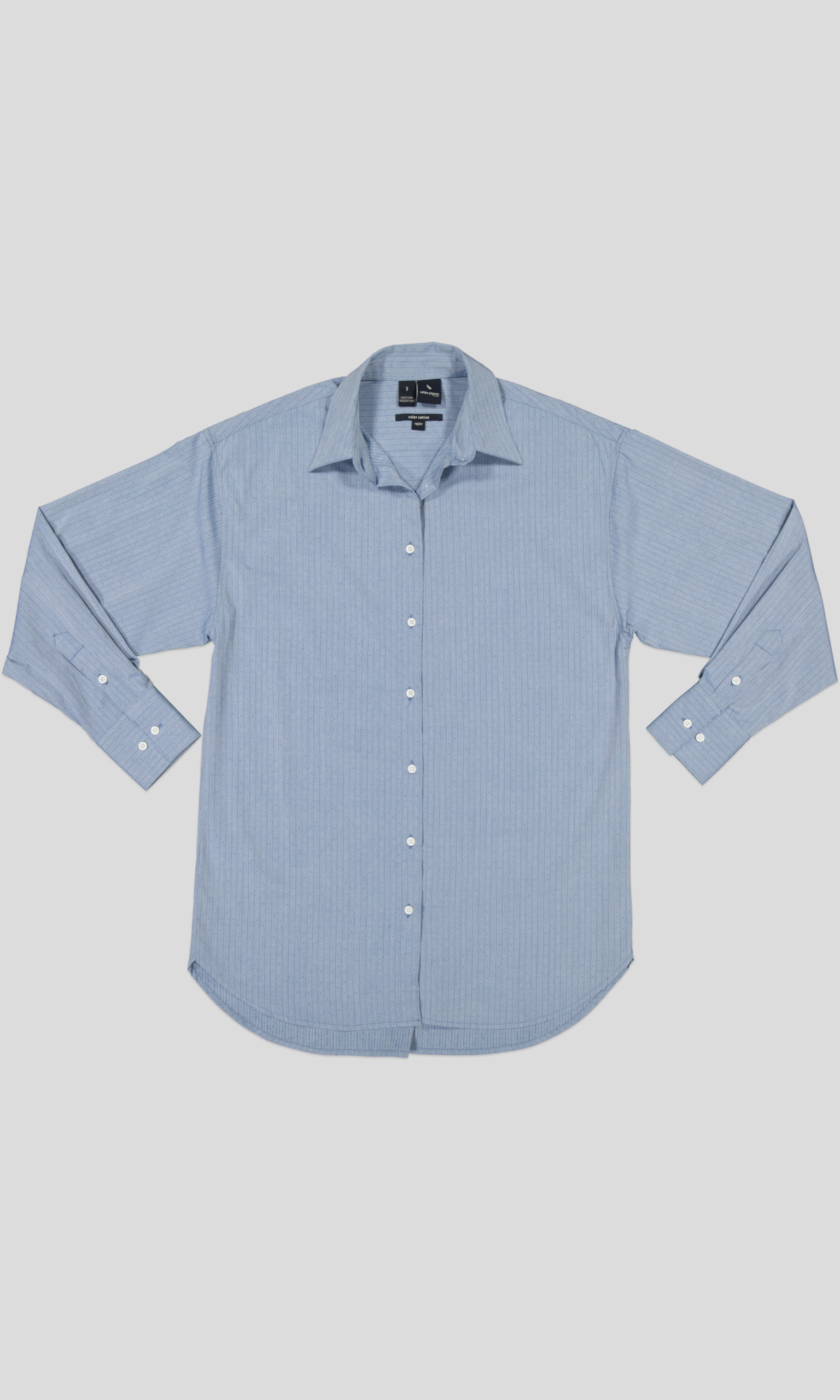 WPCHF2503 OX1_WP UNI BLEU(2) CHEMISE FEMME REGULAR FIT – Image 1