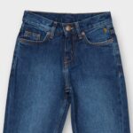PANTALON JEANS TAILLE HAUTE EN DENIM 100 % COTON – Image 3