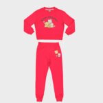 JOGGING FILLETTE MOLLETON COTON ELASTHANNE