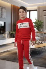 JOGGING GARÇON MOLLETON COTON