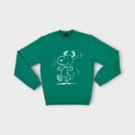 SWEAT HOMME COTON  COL ROND SNOOPY