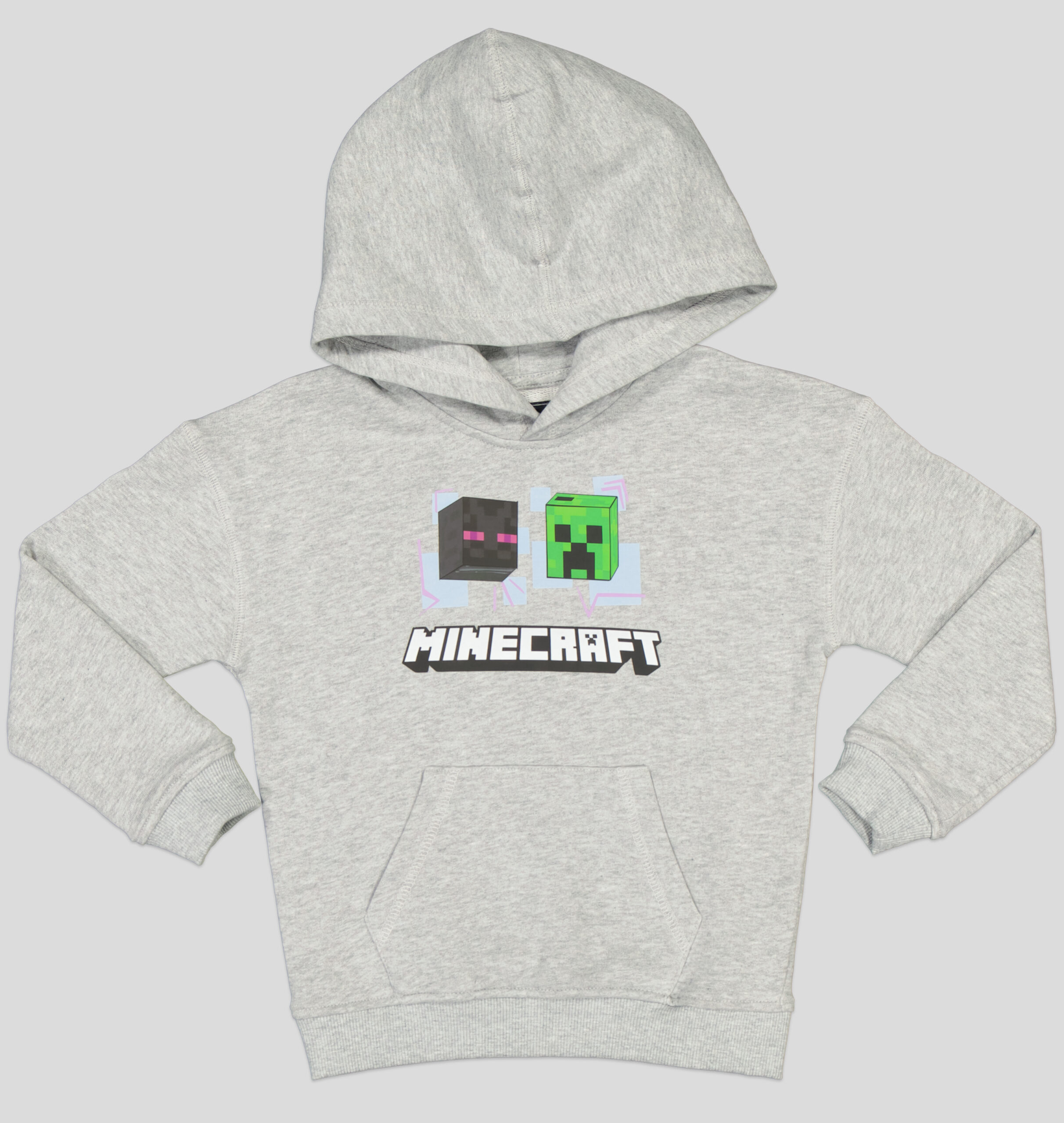 devant1 JOGGING MOLLETON COTON À MOTIF MINECRAFT – Image 1